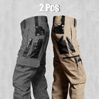 khaki gray 2pcs / XXXL