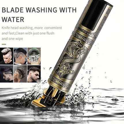Portable Mens Beard Hair Clipper T9 Professional Electric Hair Cutting Rechargeable Hair Clipper Barber/Hair Clipper Accessories