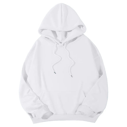 2026 New spring women Fleece Hoodie Solid Color Hooded Korean Fashion Women's Hooded Sports Sweater Casual Loose Pullover Hoodie