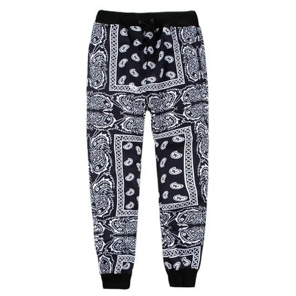 Polyester Bandana Paisley Pant Jogger Men Women Sweatpants Tracksuit Harajuku Trousers Spring Hip Hop StreetwearA1