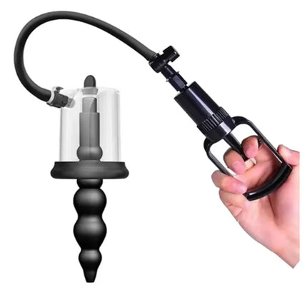 New Anal Pump Manual Vacuum Rosebud Pump Sex Toys for Men Women SM Suction Cup Prostate Stimulator Anus Dilator Butt Plug Set