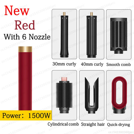 SenCiciMen X19 Hair Styler Curling Iron Hot Air Brush Curling Barrel Hair Dryer Salon Professional Curly Straight Hair Styler