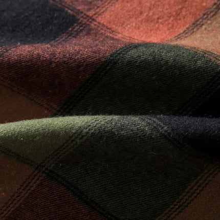 Autumn Hot Sale Of The Season Men's Plaid Hooded Casual Shirt Independent Station Cross-Border Checkered Hoodie Style Floral Patchwork