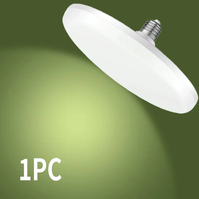 LED Bulb 220V E27 Base Household Energy Saving Lamp 15W Indoor Lighting Flying Saucer Light 6500k Ceiling Lamp Garage UFO Lamp