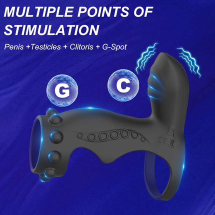 Vibration Lock Ring Time Delay Ring Male Silicone Penis Lock Ring G spot Stimulation Adult Sex Toys for Couples Fun Games