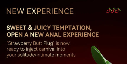 1pcs, Strawberry shaped metal anal plug, butt plug, dildos, adult women toys, adult men toys, adult pleasure, sexual wellness