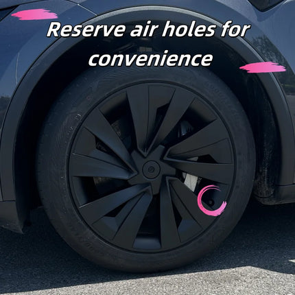 4PCS 19 Inch Full Rim Hub Caps Wheel Covers for Tesla Model Y Juniper Automobile Performance Replacement Accessory