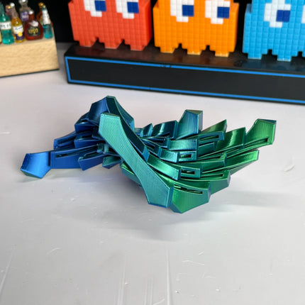 3D Printed Slime Effect Cube Fidget Toy, Stress Relief Desk Toy