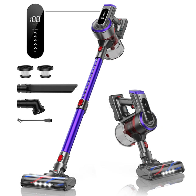Buture JR400 38000Pa 450W Cordless Vacuum Cleaner Handheld Car with Touch Display Smart Home Appliance 55 Mins Runtime Wireless