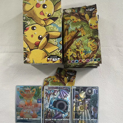 208Pcs/box Random Collection Card Anime PTCG Pocket Series Lillie Mew Charizard Giratina English Flash Card Classic Blind Box