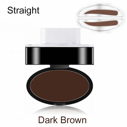 Natural Arched Eyebrow Powder Stamp Quick Makeup Brow Stamps Waterproof Powder Palette for Eyebrows Eye Brow Tint Makeup Tools