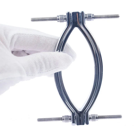 Labia Spreader Strap with Clamp Clip Onto Clitoris Spread Pussy Open Vagina Stimulator BDSM Bondage Nipple Sucker Sex Toys Slave