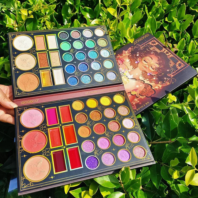 58 Color Professional Eyeshadow Palette - Matte Shimmer Metallic & Glitter Makeup Palette, Highly Pigmented, Long Lasting