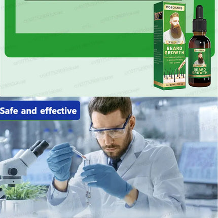 Beard growth essence. It helps your beard grow quickly, and is a must-have for mature men. It makes you look more manly and is e
