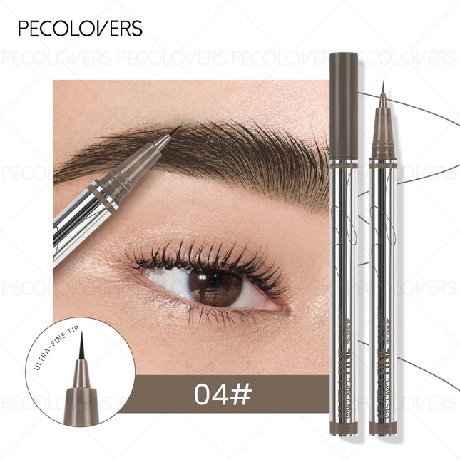 Long-Lasting Waterproof Eyebrow Pencils - Precision Microblading Liquid Eyebrow Tattoo Pencils with Fine Tips for Sketching