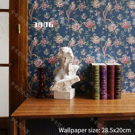 Doll House Wallpaper Background Board Sticker Photo Scenery Wallpaper Miniature Rement Doll Accessories Colorful Wallpaper