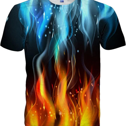 Mens Women Shirts 3D Printed T-Shirt Unisex Casual Short Sleeve Tops Tees for Adult