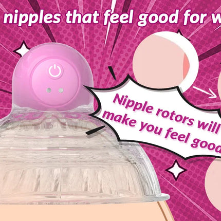 Remote Control Vibrating Nipple Sucker Vibrator for Women Breast Massage Stimulator Nipple Cover BDSM Adult Sex Toys for Couples