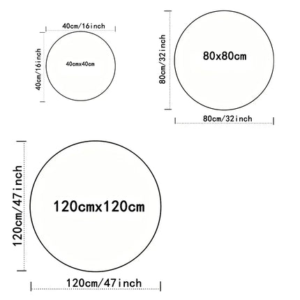 Round Game Machine Rug Living Room Bedroom Computer Chair Floor Mat Hanging Basket Mat Gaming Video Game Room Decorative Carpet