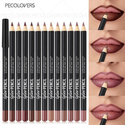 1PC Lipliner Lipstick, Plump and Charming Lips, Not Dry, Nude Brown, Multi-color Choice, with A Variety of Makeup, Lip Cosmetics