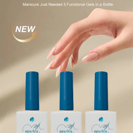 1/2/3PCS 12ML Soak Off Matte Top Base Coat for Nails UV Gel Polish Semi Permanent Functional Manicure Top Base Coat Varnish
