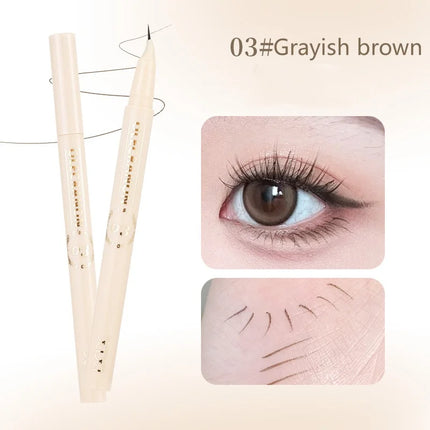 18° Curved Tip Waterproof Eyebrow Pencil – Ultra-Precise Hair-Like Strokes Smudge-Proof & All-Day Wear for Natural Defined Brows