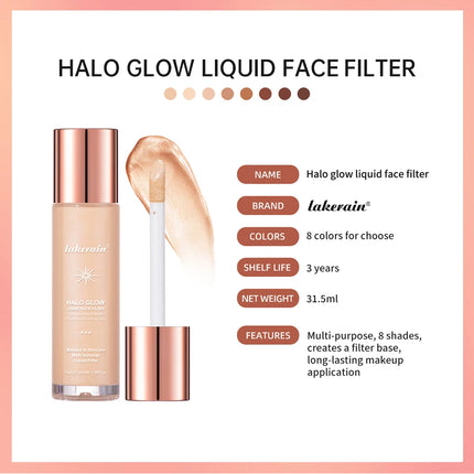 Bronzer Facial Gloss Liquid Highlighter Permanent Setting Contouring Liquid Moisturizes Soothes Long-lasting Effect Face Filter