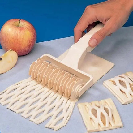 Plastic Pastry Pizza Lattice Roller Cutter Baking Tool Pull Net Wheel Knife for Dough Cookie Pie Kitchen Gadgets Baking Tools