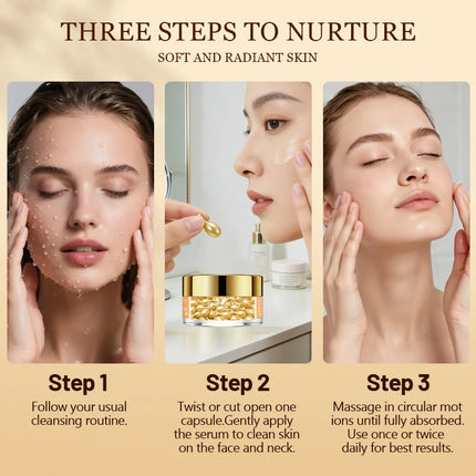 30 /60/120 Capsules Vitamin E Face Deep Moisturizing Capsule Essence, Hydrates and Smooths Skin, Deep Hydration Reduce dullness