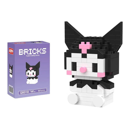 99 style SANRIO Hello Kitty Building Blocks Cartoon Figures Kuromi Bricks My Melody Children's Assembly Toys Cinnamoroll Gift