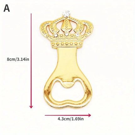 Beer Crown Golden Bottle Opener Party Favors European American Personality Wedding Products Wedding Return Party Gift