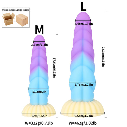 NEW Luminous Anal Plug Female Masturbator Expansion Anal Dildos for Women Soft Silicone Butt Plug Gay Sex Toys Prostate Massager