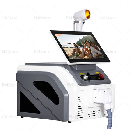 808nm Diode Laser 4000W Hair Removal Machine Alexandrite 3 Wavelength Ice Platinum Permanent Painless Cooling Head Epilator
