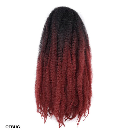 Crochet Hair Short Curly Fluffy Marley Twist Braiding Hair Synthetic Braids Hair Extensions Afro Black Hairstyle For Ladies