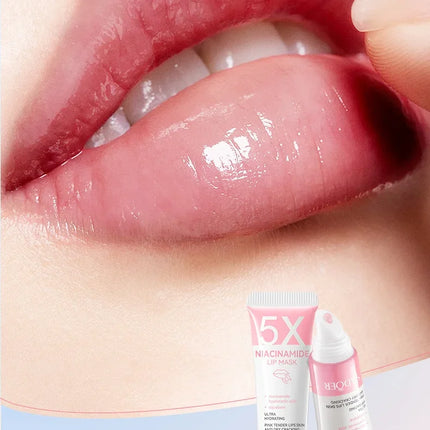 Remove Dark Lip Balm Lightening Melanin Mask Gloss Exfoliating Lip Pink Treatment Reduce Lip Lines Improve Dryness Moisturizing