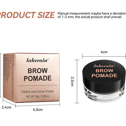 6Color Matte Black Wild Eyebrow Cream 3D Natural Tint Eyebrow Enhancers Gel Wax Waterproof Long Lasting Eye Makeup Cosmetic Tool