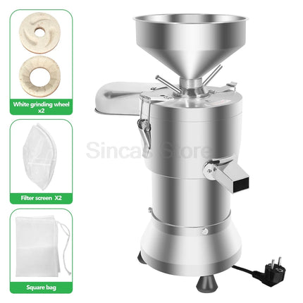 Tofu Processing Machinery Latest Version Soy Milk Pulp Residue Separation Machine Commercial Soybean Milk Maker Soybean Grinder