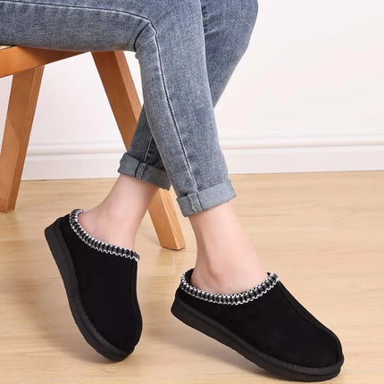 Pallene Winter Fluffy Slippers For Women Men Memory Foam Anti-slip Indoor Slides Cotton Slides Furry Warm Comfy House Slippers