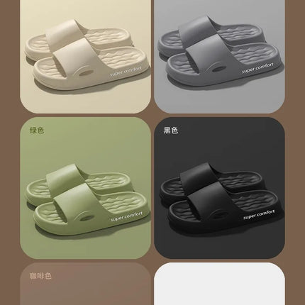 Fashion Men's Summer Ligtweight EVA Indoor Home Sandals Slippers Shoes Men Slippers Outdoor Students Women Comfortable Slides