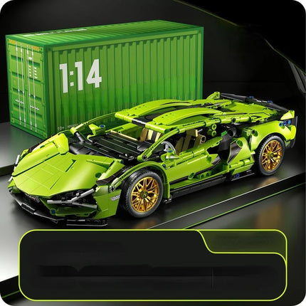 Building Blocks Roadster Technology 1:14 Racing Roadster building blocks Assembly brick vehicle toy gift for boys
