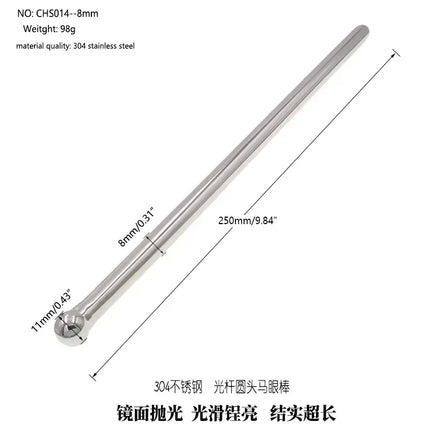 Massage Wand Urethral Sound Dilators Stimulation Catheter Beads  Penis Plug Insert Male Masturbator Horse Eye Sticks BDSM Penis