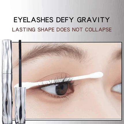 Waterproof 3D Lengthening Mascara Black Eyelash Extension Eye Lashs Brush Long-Wearing Silk Mascara Gift Eyelash Curler