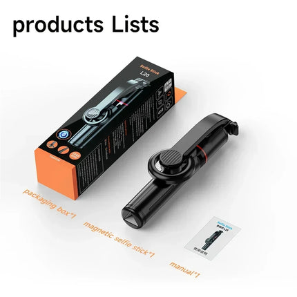 Magnetic Extendable Selfie Stick Tripod Holder Stand with Bluetooth Wireless Remote for Magsafe IPhone Android Portable Mount