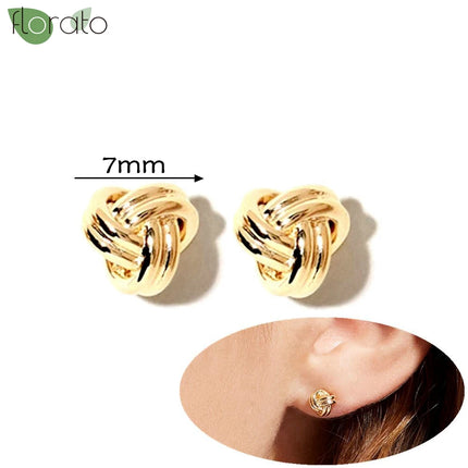 925 Silver Needle Fashion Heart Gold Color Stud Earrings for Women Exquisite Zircon Small Earrings Luxury Ear Piercing Jewelry