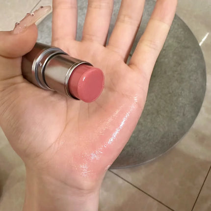 Kaxier Sheer Highlighter Stick Transparent Dewy Natural Look Brightening Pearlescent Blush Cream Contouring Stick