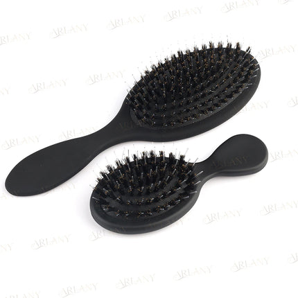 Matte Finish Boar Bristle Hair Brush Nylon Teeth Hair Extension Brush for Women Cushion Brush Hair Styling Smoothing Detangling