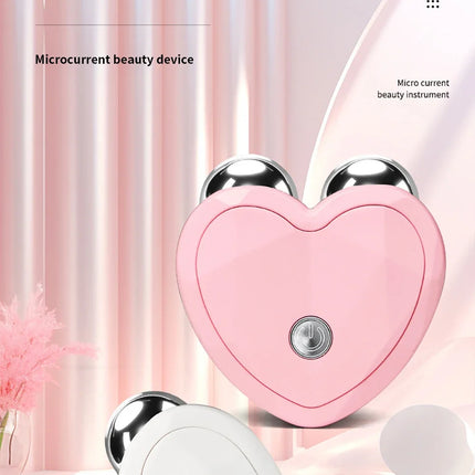NEW Micro Current Beauty Device Mini Portable Face Lifting Roller Slimming Massager EMS Delicate Contour Firming Facial Care