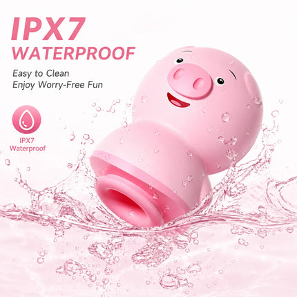 Piggy Style Clitoris Sucking Vibrator for Women Tongue Licking G Spot Massager Adult Pleasure Toy Vacuum Stimulator Sex Toy