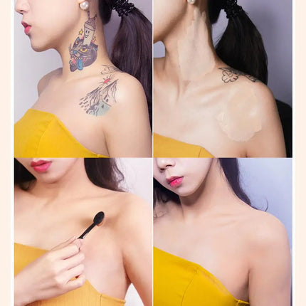 Two-color tattoo concealer waterproof and sweat-proof to cover birthmarks and scars long-lasting concealer foundation cream
