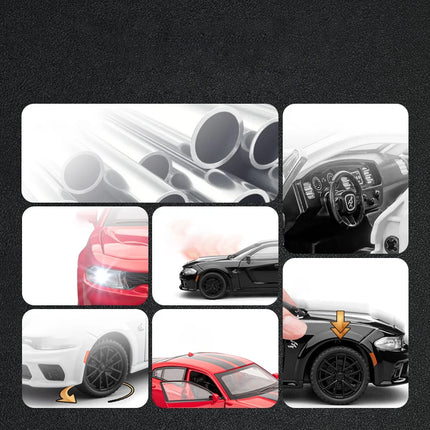 1:32 Dodge Charger SRT Super Sports Car Alloy Metal Diecast Model Car Sound & Light Collection Hobbies Decoration Birthday Gifts